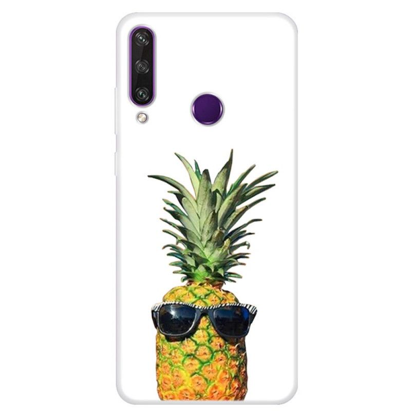 Deksel for Huawei Y6p Gjennomsiktig Ananas Med Briller