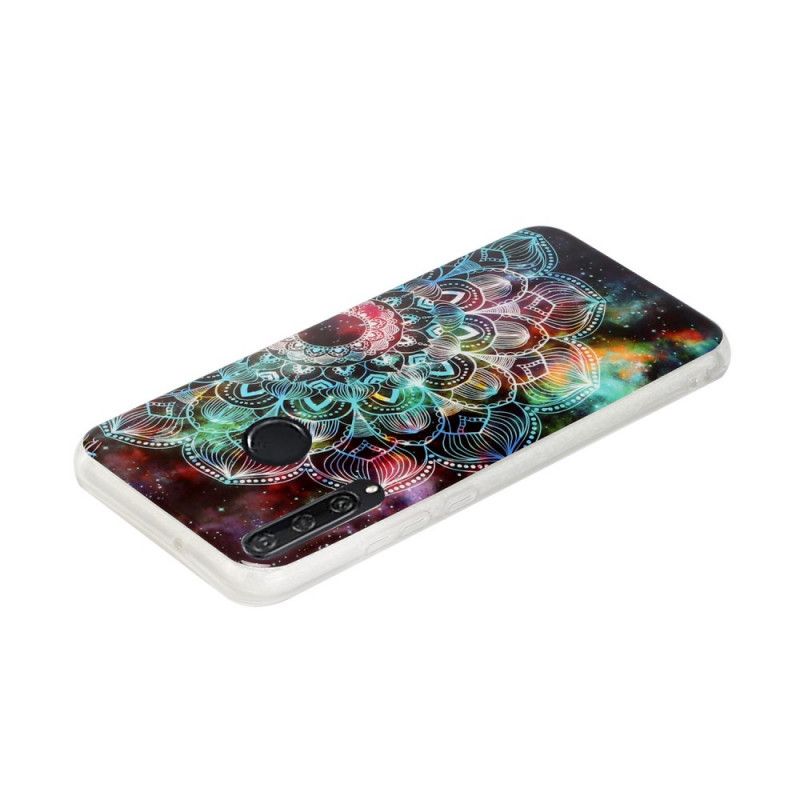 Deksel Huawei Y6p Svart Fluorescerende Blomsterserie