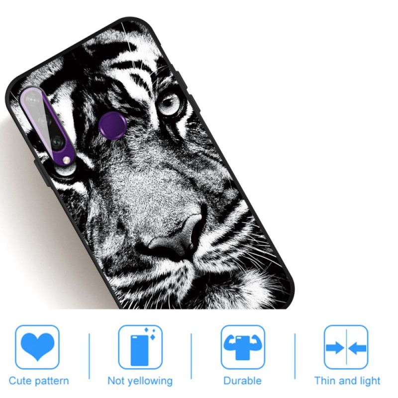 Deksel Huawei Y6p Svart Og Hvit Tiger