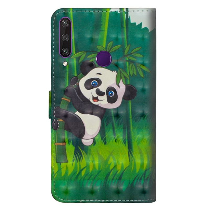 Folio Deksel for Huawei Y6p Panda Og Bambus