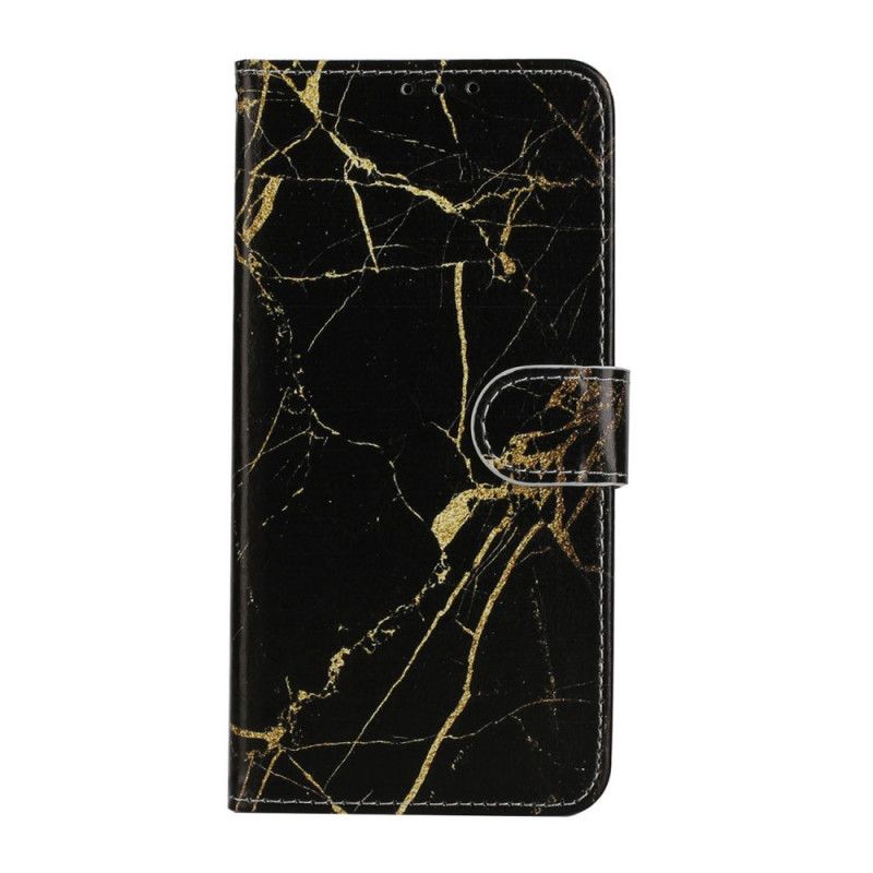 Folio Deksel for Huawei Y6p Svart Marmor