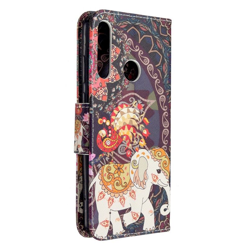 Folio Deksel Huawei Y6p Etnisk Elefantmandala Beskyttelse