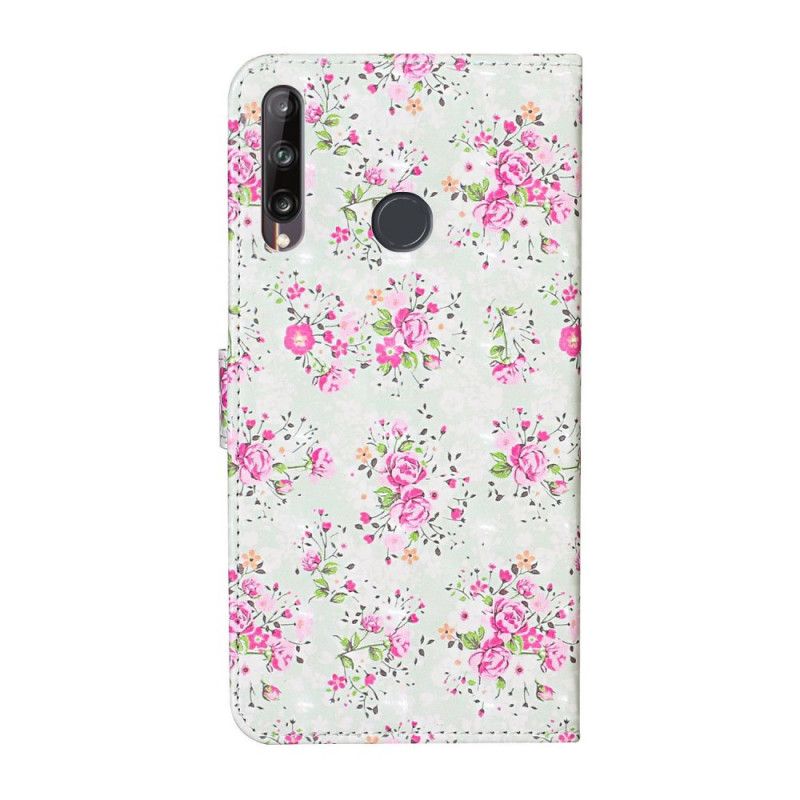 Folio Deksel Huawei Y6p Frihetsdesignblomster Beskyttelse