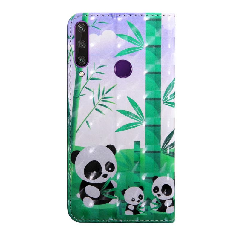 Folio Deksel Huawei Y6p Pandafamilie