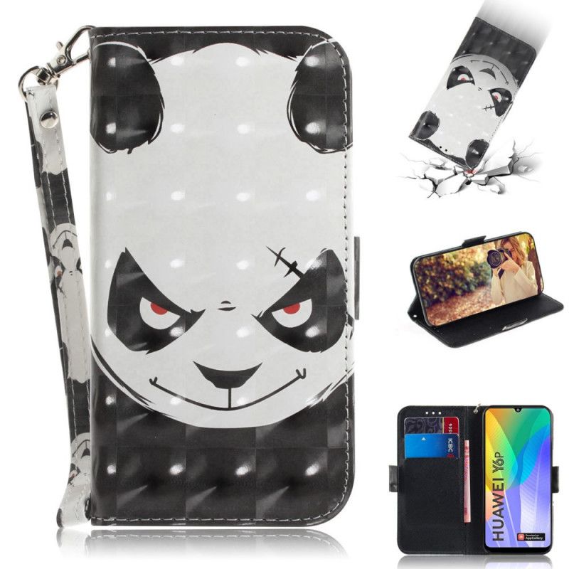 Folio Deksel Huawei Y6p Sint Panda Med Tanga