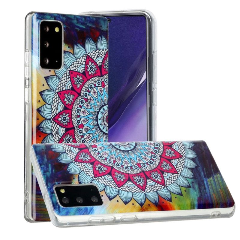 Deksel for Samsung Galaxy Note 20 Fluorescerende Mandala