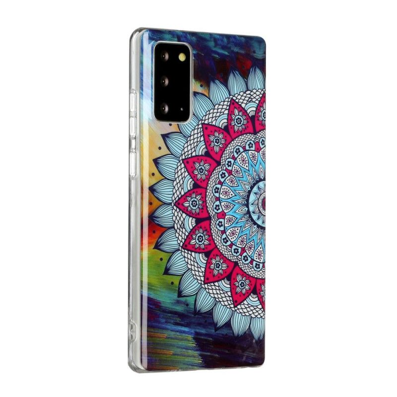 Deksel for Samsung Galaxy Note 20 Fluorescerende Mandala