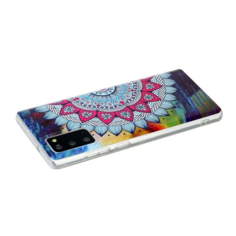 Deksel for Samsung Galaxy Note 20 Fluorescerende Mandala