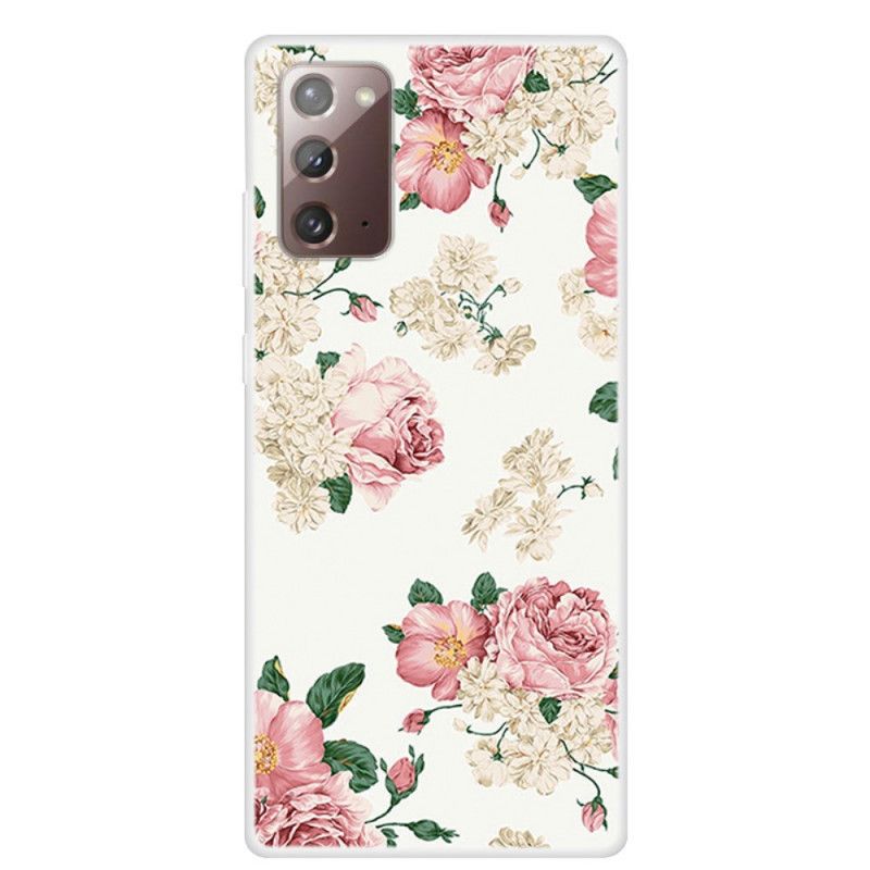 Deksel for Samsung Galaxy Note 20 Frihetsblomster