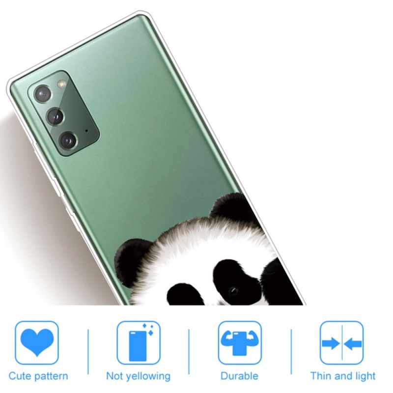 Deksel for Samsung Galaxy Note 20 Gjennomsiktig Panda