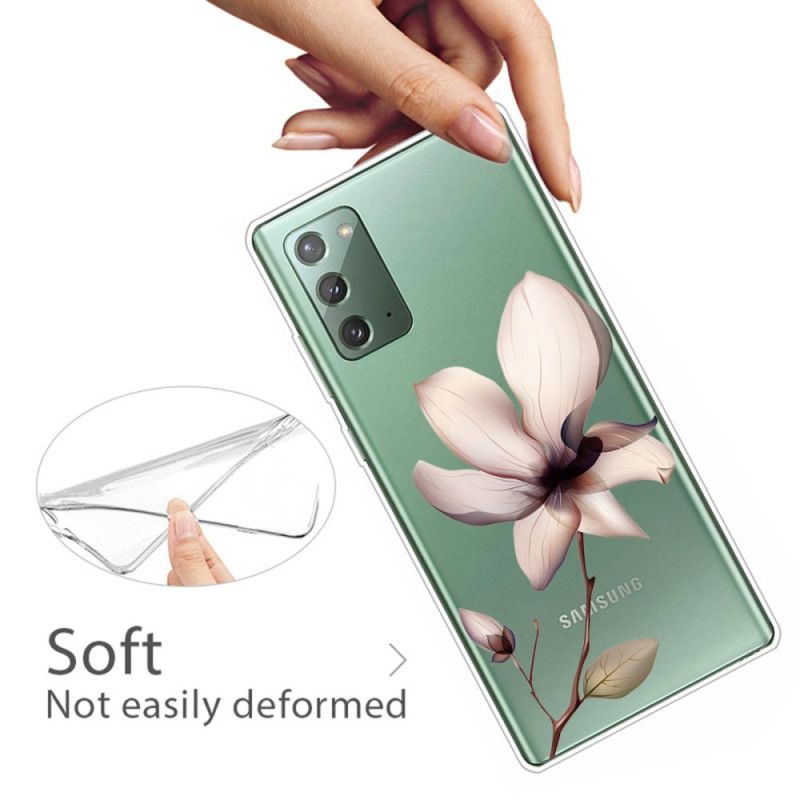 Deksel for Samsung Galaxy Note 20 Premium Blomster