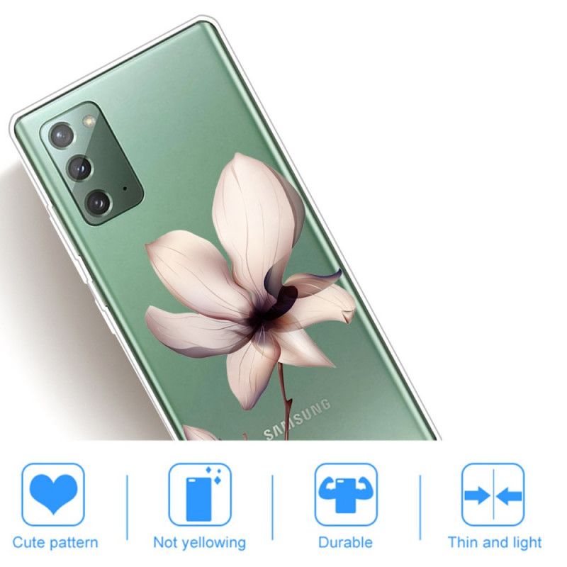 Deksel for Samsung Galaxy Note 20 Premium Blomster