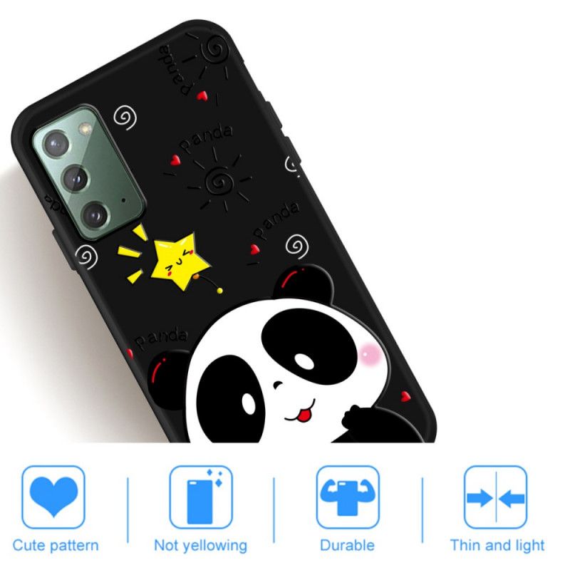 Deksel Samsung Galaxy Note 20 Panda-Stjerne