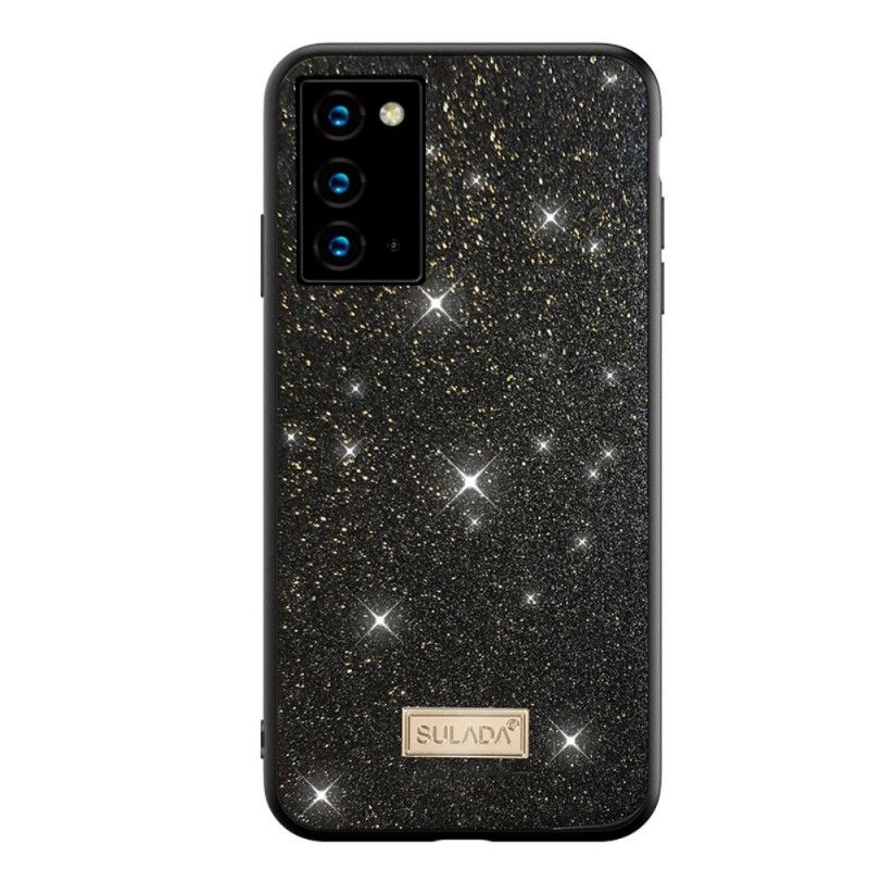 Deksel Samsung Galaxy Note 20 Svart Sulada Glitter