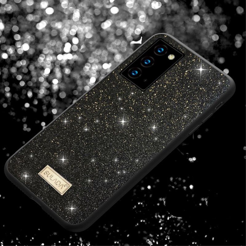 Deksel Samsung Galaxy Note 20 Svart Sulada Glitter