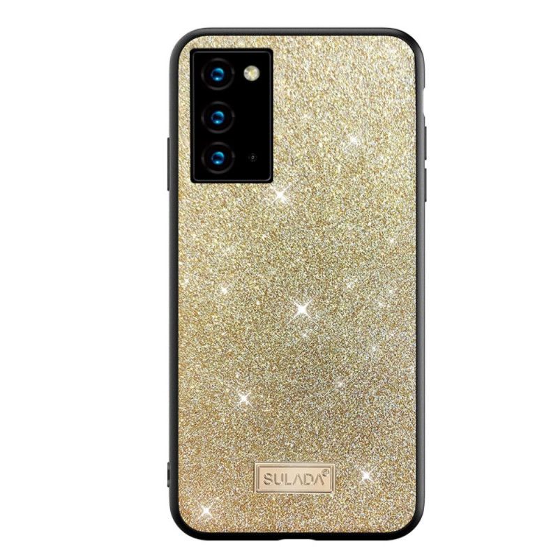 Deksel Samsung Galaxy Note 20 Svart Sulada Glitter