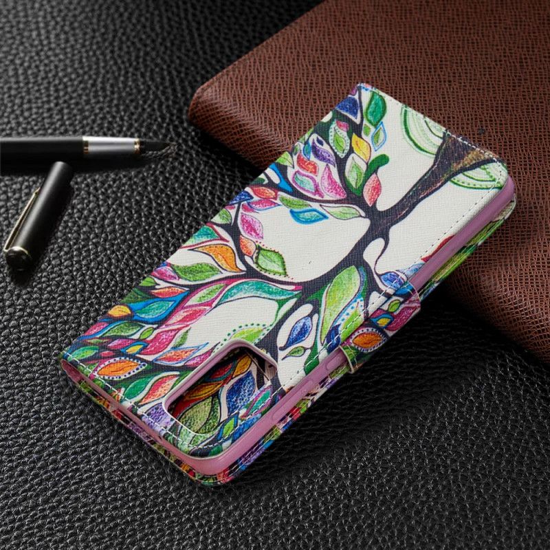 Folio Deksel for Samsung Galaxy Note 20 Farget Tre