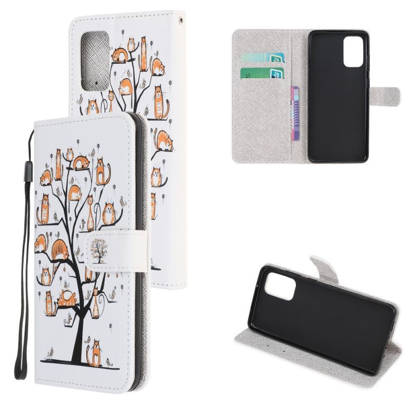 Folio Deksel for Samsung Galaxy Note 20 Funky Tanga Katter