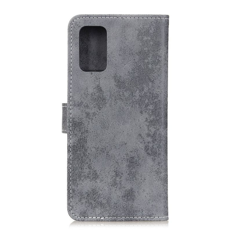 Folio Deksel for Samsung Galaxy Note 20 Grå Vintage Skinneffekt