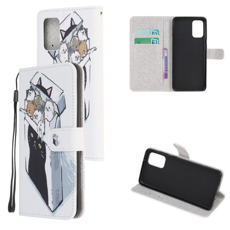 Folio Deksel for Samsung Galaxy Note 20 Levering Av Tanga Katter