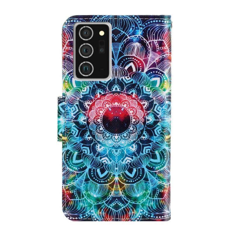 Folio Deksel for Samsung Galaxy Note 20 Prangende Mandala Med Tanga