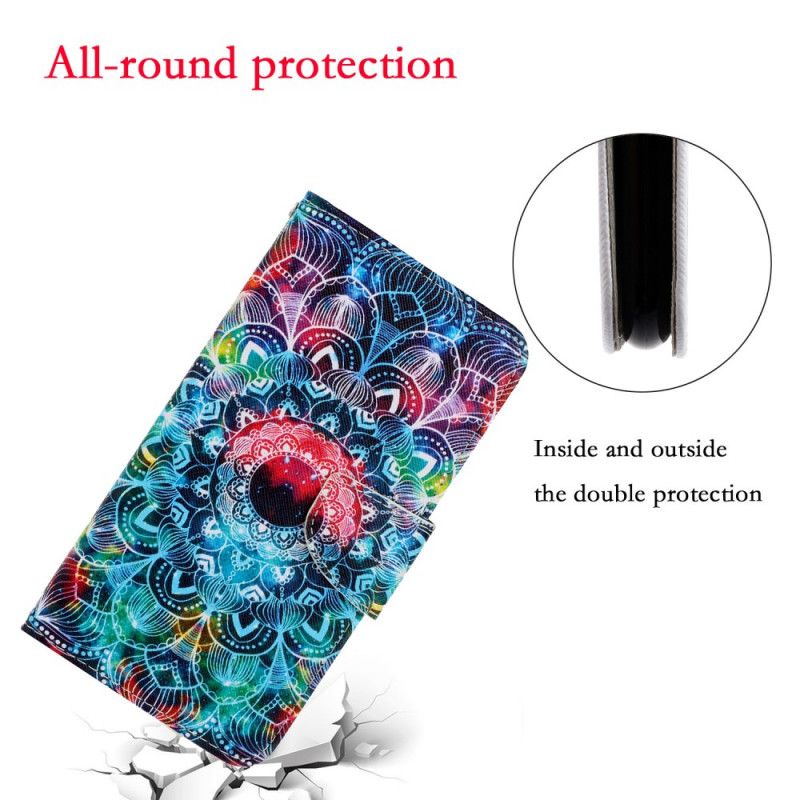 Folio Deksel for Samsung Galaxy Note 20 Prangende Mandala Med Tanga