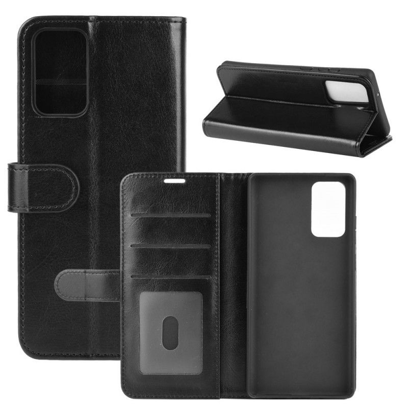 Folio Deksel for Samsung Galaxy Note 20 Svart Finess Imitert Skinn