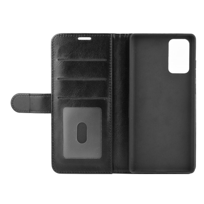 Folio Deksel for Samsung Galaxy Note 20 Svart Finess Imitert Skinn