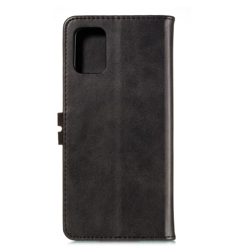 Folio Deksel for Samsung Galaxy Note 20 Svart Kattunge Imitert Skinn