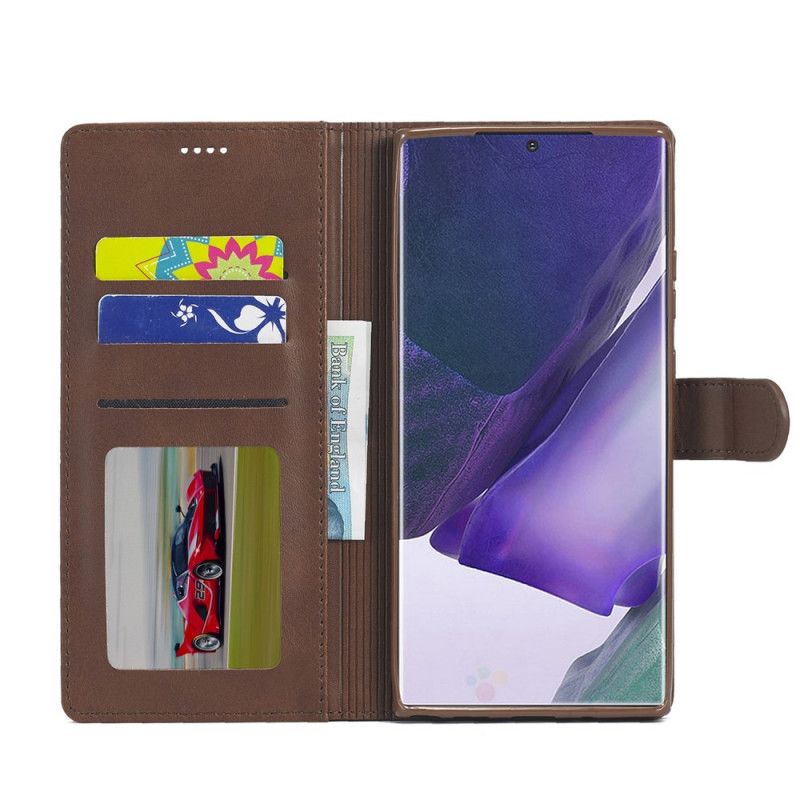 Folio Deksel for Samsung Galaxy Note 20 Svart Lc.Imeeke Skinneffekt