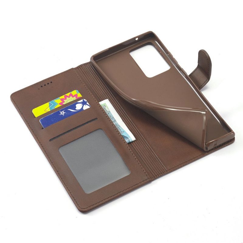 Folio Deksel for Samsung Galaxy Note 20 Svart Lc.Imeeke Skinneffekt