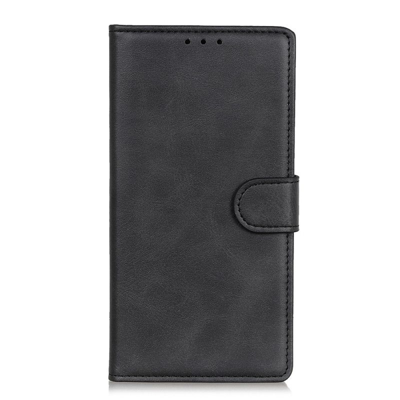 Folio Deksel for Samsung Galaxy Note 20 Svart Retro Matt Skinneffekt