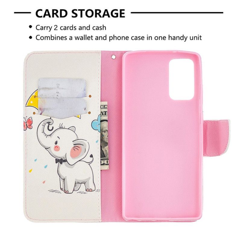 Folio Deksel Samsung Galaxy Note 20 Baby Elefant