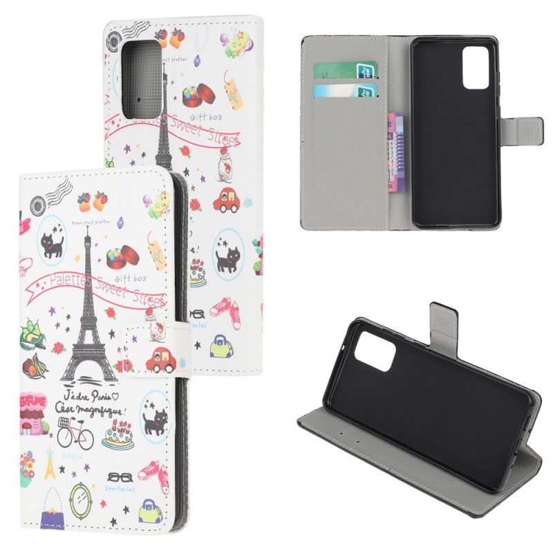 Folio Deksel Samsung Galaxy Note 20 Jeg Elsker Paris