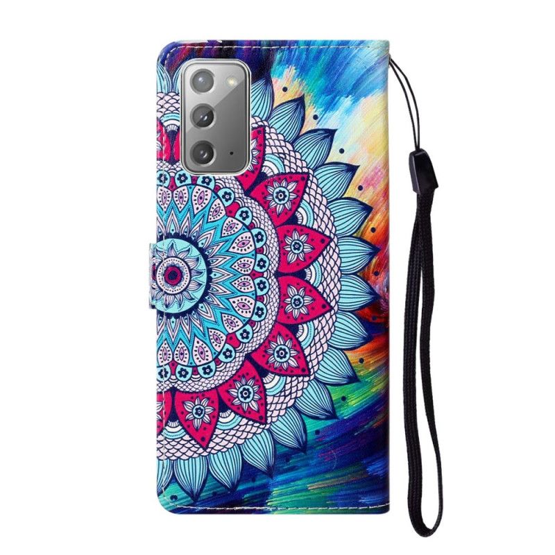 Folio Deksel Samsung Galaxy Note 20 Konge Mandala Anti-fall