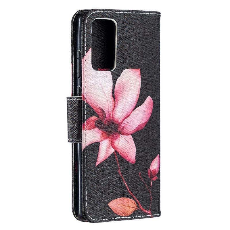 Folio Deksel Samsung Galaxy Note 20 Rosa Blomst