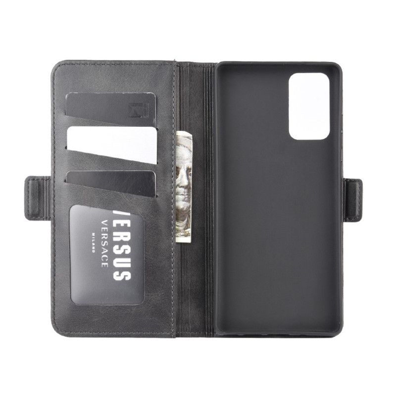 Folio Deksel Samsung Galaxy Note 20 Svart Magnetisk Lukking