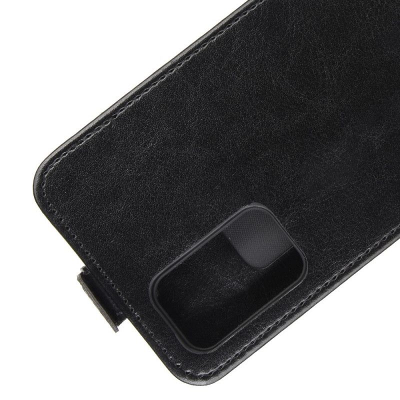 Folio Deksel Samsung Galaxy Note 20 Svart Sammenleggbar Skinneffekt