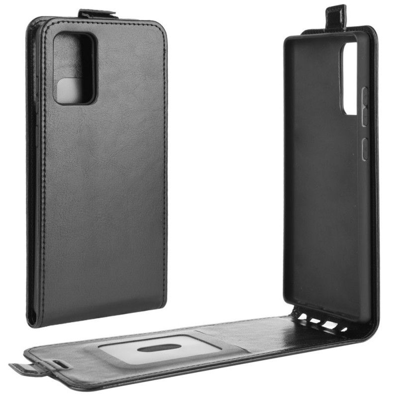 Folio Deksel Samsung Galaxy Note 20 Svart Sammenleggbar Skinneffekt