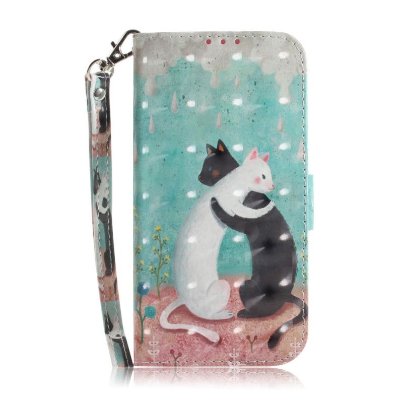 Folio Deksel Samsung Galaxy Note 20 Thong Cat Friends Beskyttelse