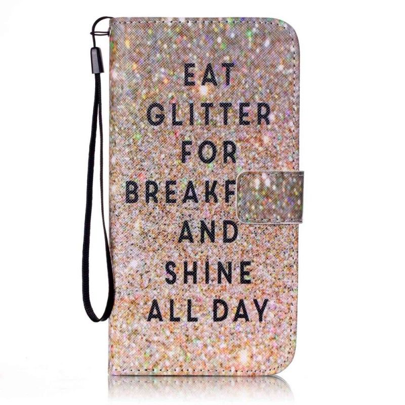 Folio Deksel iPhone 7 Plus / 8 Plus Spis Glitter