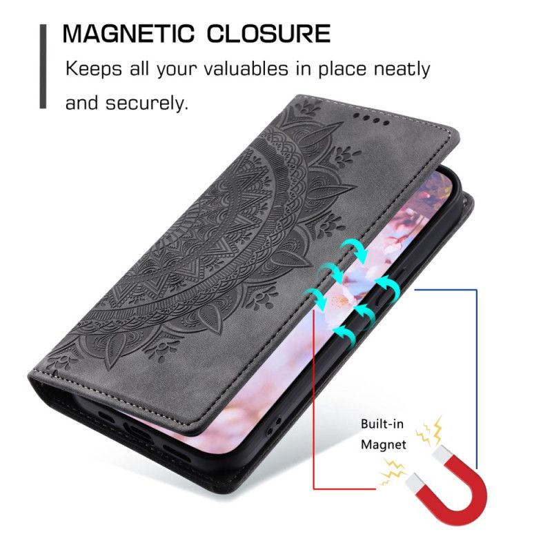 Folio Deksel Google Pixel 8a Mandala Semsket Skinneffekt