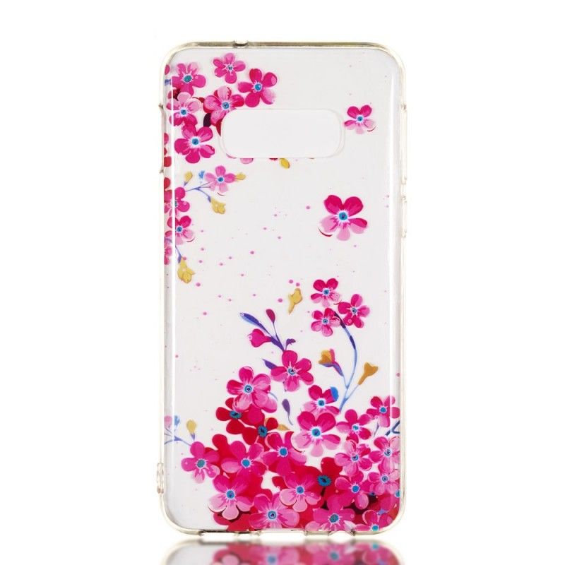 Deksel for Samsung Galaxy S10e Gule Og Magenta Blomster