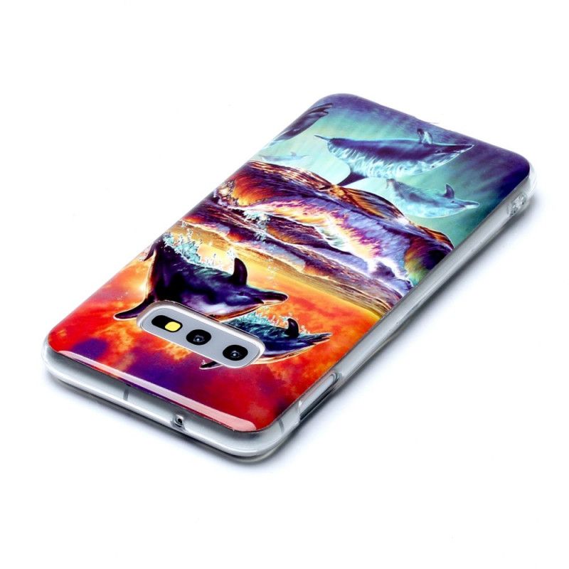 Deksel Samsung Galaxy S10e Delfiner I Naturen Anti-fall