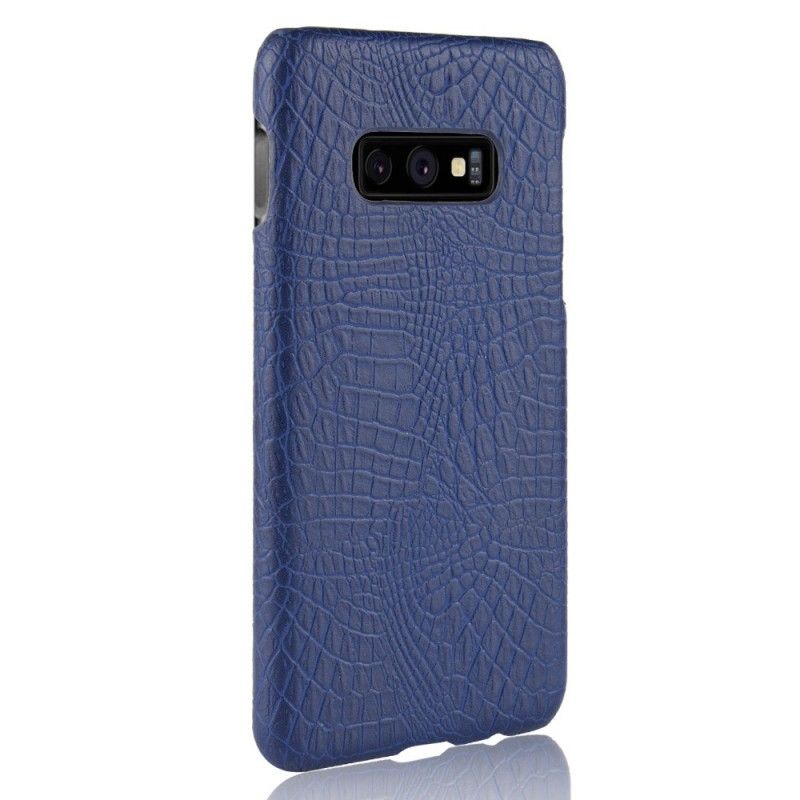 Deksel Samsung Galaxy S10e Svart Krokodillehudeffekt