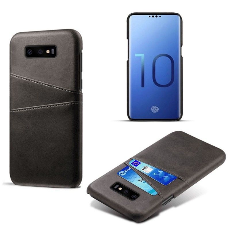 Deksel Samsung Galaxy S10e Svart Mobildeksel Kortholder