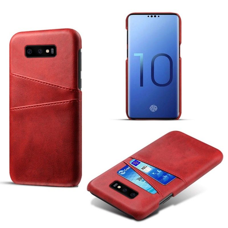 Deksel Samsung Galaxy S10e Svart Mobildeksel Kortholder