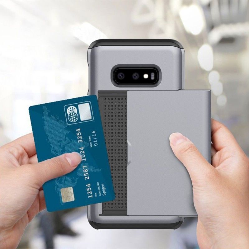 Deksel Samsung Galaxy S10e Svart Stiv Prangende Kortholder