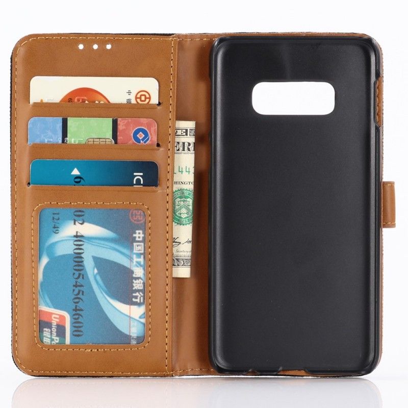 Folio Deksel for Samsung Galaxy S10e Jeans