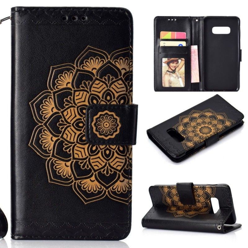 Folio Deksel Samsung Galaxy S10e Elegant Mandala Beskyttelse